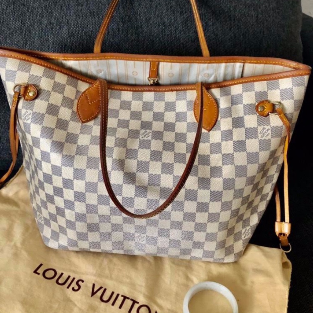 LOUIS VUITTON NEVERFULL MM DAMIER AZUR